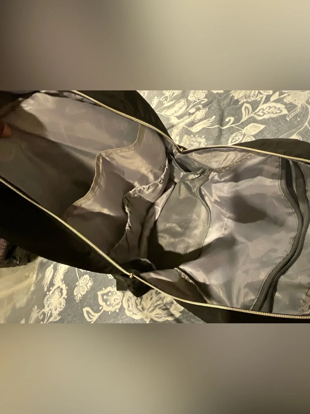 Bamomby Diaper Backpack, Black with Gold Accents